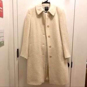 Hilary Radley cream alpaca wool coat
